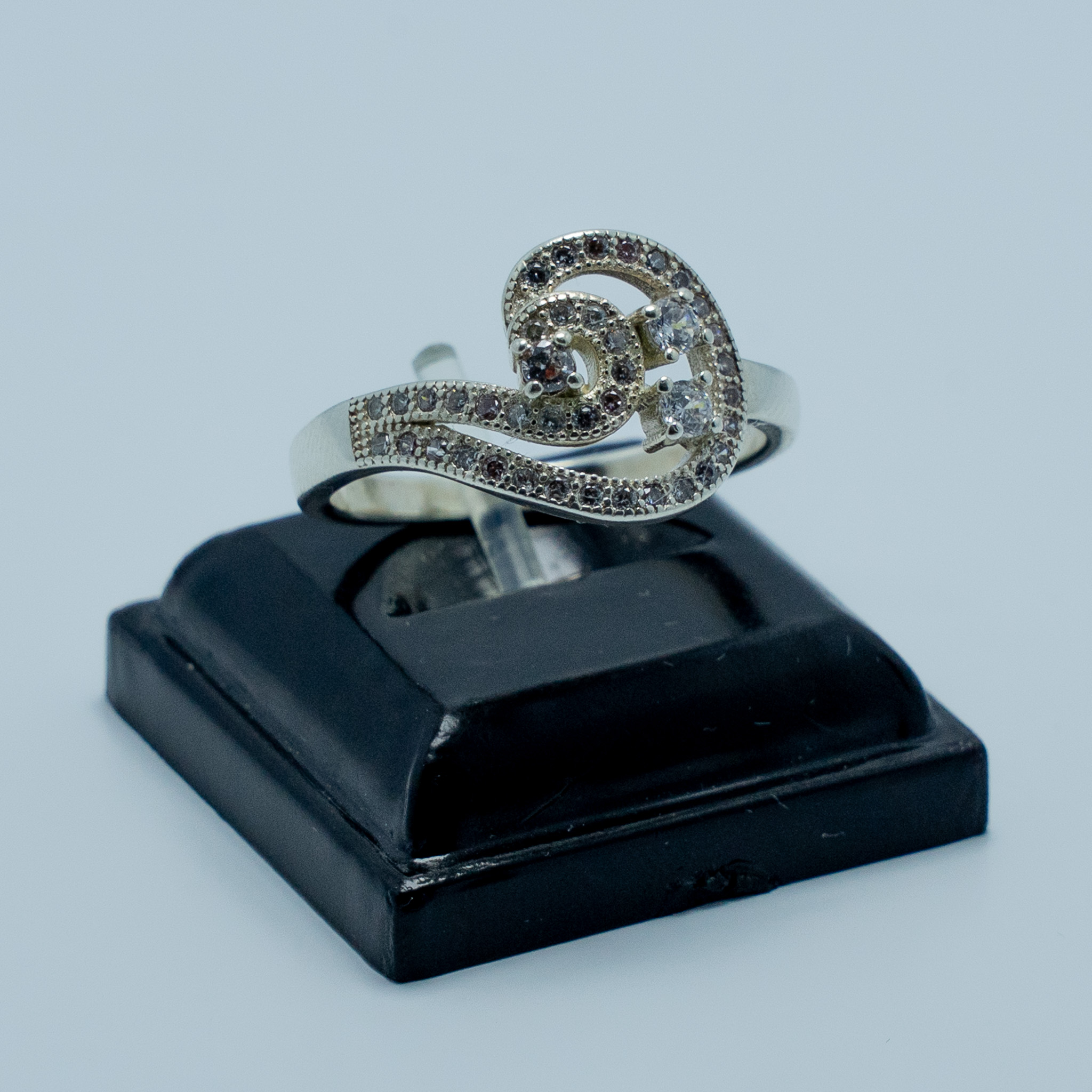 Anillo Ola de Circones Plata